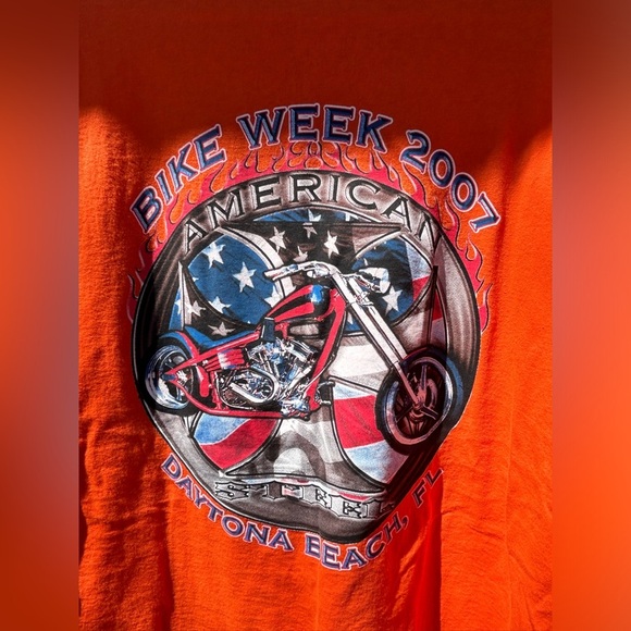 Bike Week 2007 Orange Tshirt - Picture 7 of 7
